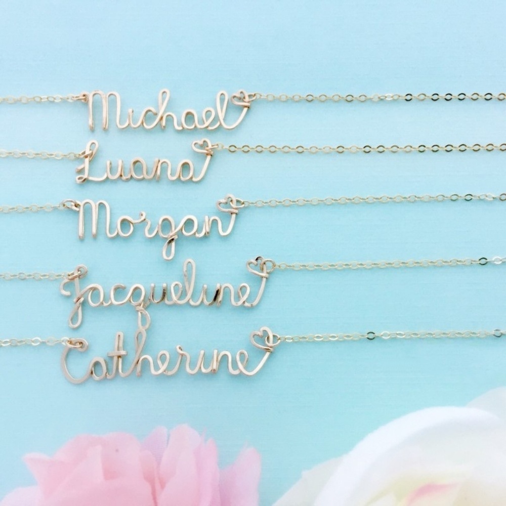 🆕 Silver Plated Custom Name Necklace • Perfect 🎁